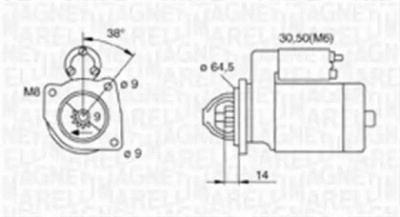MAGNETI MARELLI 063720024010 -  Стартер